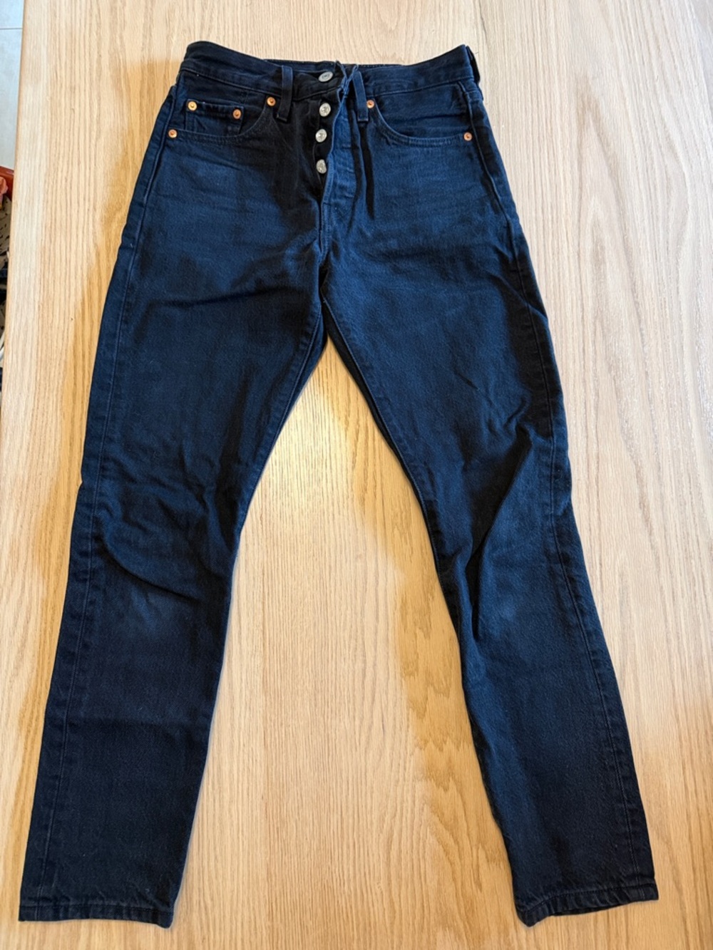 Levi’s Premium Women’s Black 501 Skinny Jeans 25x28